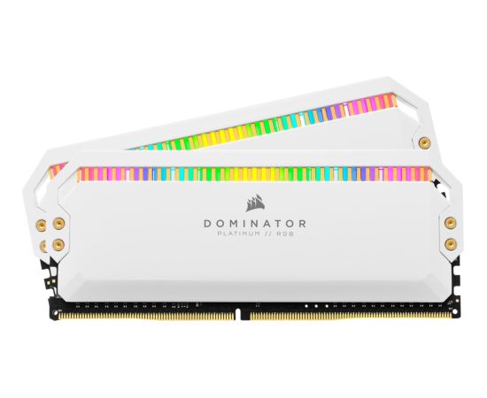 Corsair DDR4 32GB 3200 - CL - 16 Dom. Plat.RGB white Quad Kit