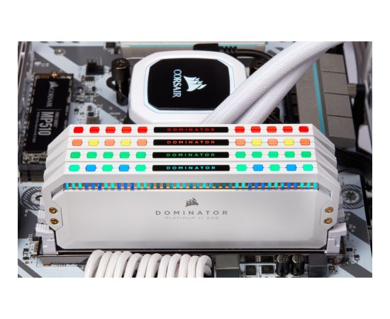 Corsair DDR4 32GB 3200 - CL - 16 Dom. Plat.RGB white Quad Kit