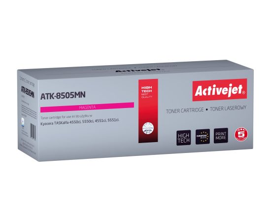 Activejet ATK-8505MN toner (replacement for Kyocera TK-8505M; Supreme; 20000 pages; magenta)