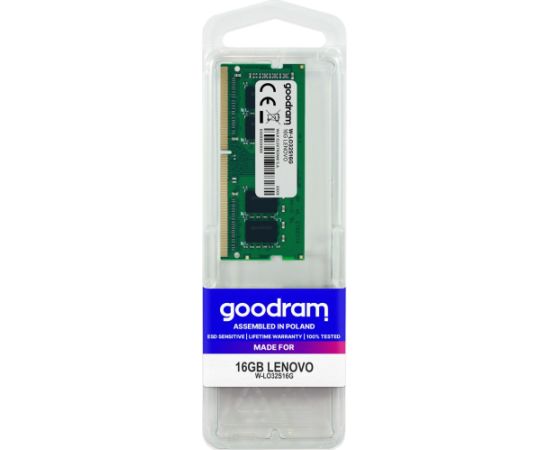 Goodram W-LO16S08G memory module 8 GB 1 x 8 GB DDR3 1600 MHz