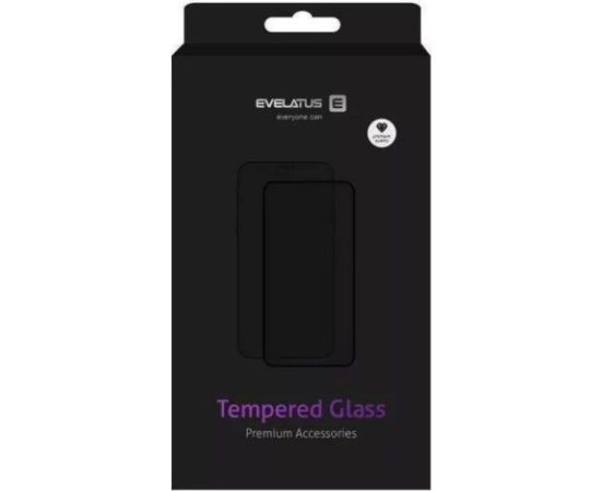 Evelatus Xiaomi  Poco X6 Pro 2.5D Full Cover Japan Glue Glass Anti-Static Black