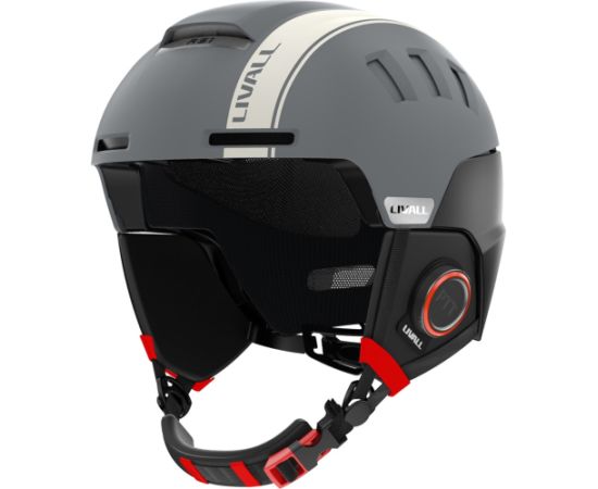 Livall RS1 Bluetooth PTT Alert SOS Ski Helmet Grey M