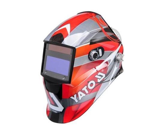 Yato YT-73921 welding mask/helmet Welding helmet with auto-darkening filter Black, Red, Silver