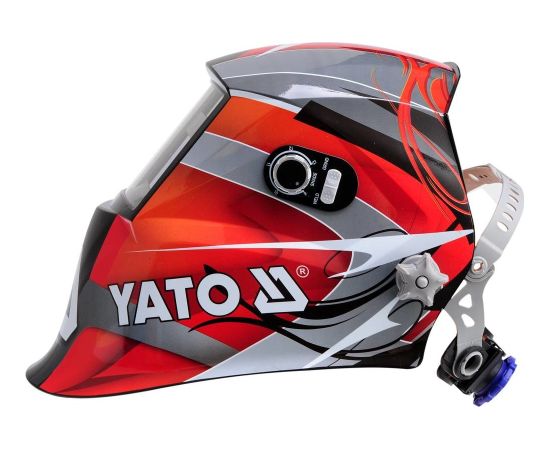 Yato YT-73921 welding mask/helmet Welding helmet with auto-darkening filter Black, Red, Silver