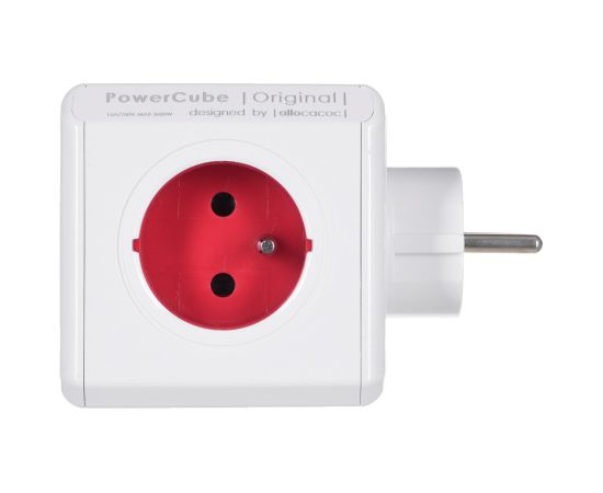 Allocacoc PowerCube Original Type E power extension 5 AC outlet(s) Indoor Red