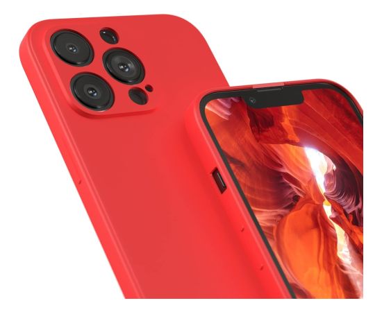 Case Liquid Silicone 1.5mm Xiaomi Redmi Note 14 Pro+ 5G red