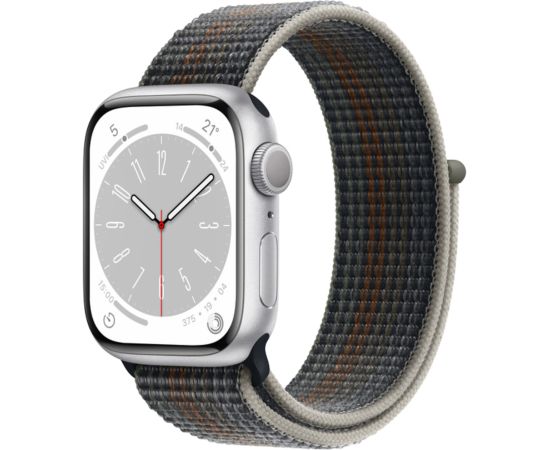 Apple Watch Series 8 41mm GPS + Cellular Aluminum - Silver (Atjaunināts, stāvoklis kā jauns)