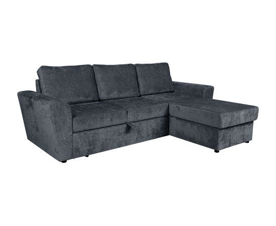 Corner sofa bed INGMAR anthracite