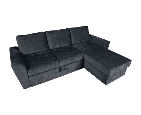 Corner sofa bed INGMAR anthracite