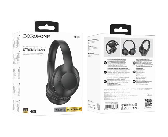 OEM Наушники Borofone BO23 Glamour bluetooth черный