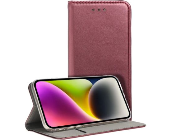 Case Smart Magnetic Xiaomi Redmi 14C/Redmi A4/Poco C75 bordo