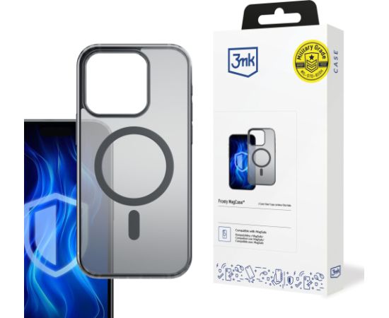 Чехол 3mk Frosty MagCase Apple iPhone 16 Pro Max черный