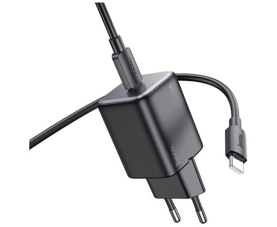 Сетевая зарядка Hoco N40 USB-C PD20W + USB-C to USB-C 1.0m черная