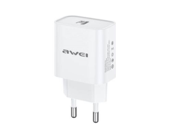 Сетевая зарядка Awei PD61-EU 20W USB-C белая