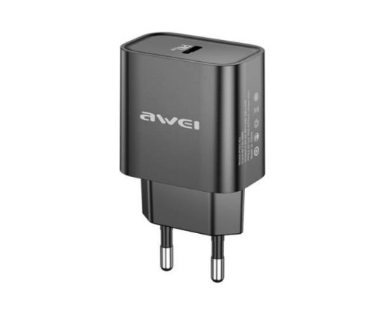 Сетевая зарядка Awei PD61-EU 20W USB-C черная