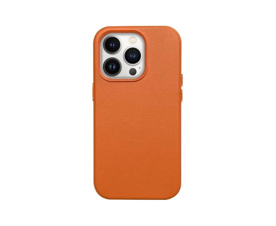 Mag Leather Case Apple iPhone 16 orange