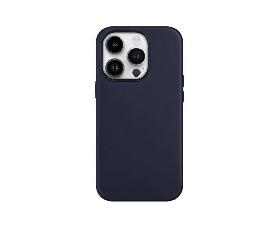 Mag Leather Case Apple iPhone 16 Pro blue