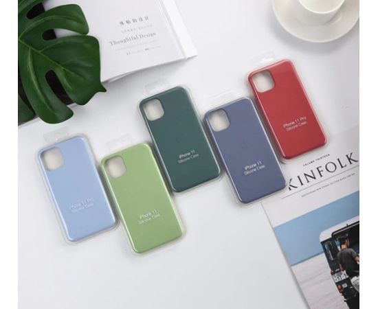 Чехол Mag Silicone Case Apple iPhone 15 Pro красный