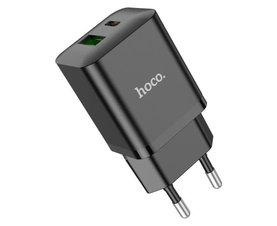 Сетевая зарядка Hoco N28 PD20W+QC3.0 черная