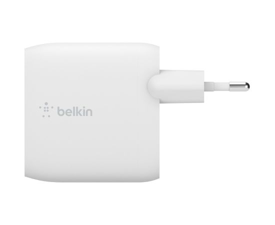 Сетевая зарядка Belkin Boost Charge Dual USB-A 24W + USB-A to USB-C cable белая