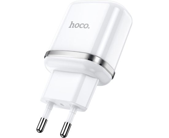 Сетевая зарядка HOCO N4 c 2 USB (2.4A) белая