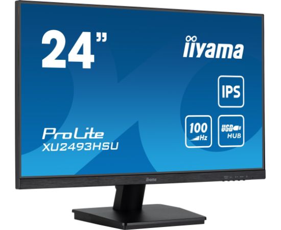 iiyama ProLite XU2493HSU-B7 monitor komputerowy 60,5 cm (23.8") 1920 x 1080 px Full HD LED Czarny