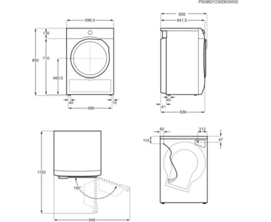 Electrolux EW9D4854KE veļas žāvētājs ar siltumsūkni 900.sērija PerfectCare 8kg