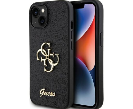 Guess Fixed Glitter Big 4G Case Aizsargapvalks Priekš Apple iPhone 15 Pro