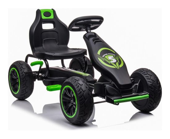 Enero Toys GOKART AUTO NA PEDAŁY ENERO 18 CZARNO ZIELONY