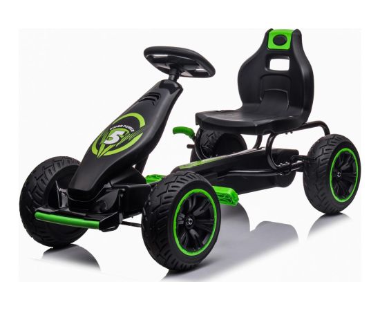 Enero Toys GOKART AUTO NA PEDAŁY ENERO 18 CZARNO ZIELONY