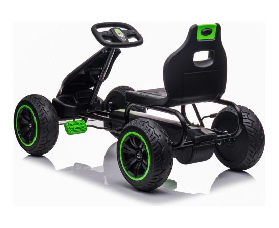 Enero Toys GOKART AUTO NA PEDAŁY ENERO 18 CZARNO ZIELONY