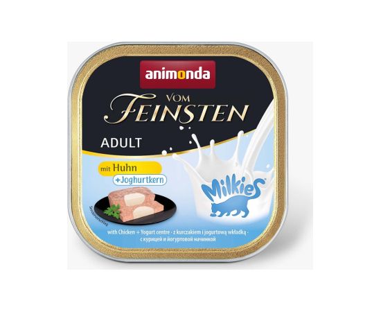 ANIMONDA Vom Feinsten Adult Milkies with Chicken and Yogurt Filling - Wet Cat Food - 100g