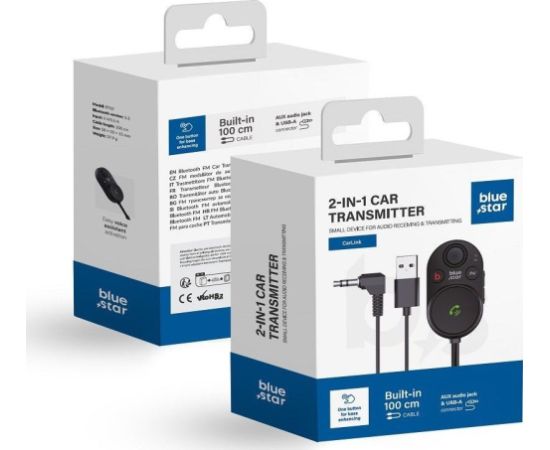 Bluestar FM Blue Star transmiter bluetooth 2w1 CarLink BT62