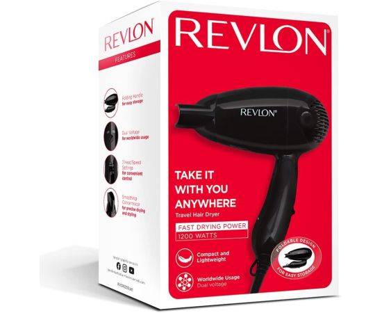 Revlon RVDR5305 salokāms ceļojumu matu fēns