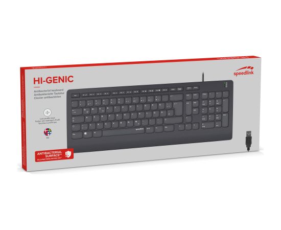 Speedlink keyboard Hi-Genic Nordic (SL-640009-BK-NC)