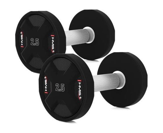 Hanteļu komplekts HPC SET POLYURETHANE DUMBBELLS 2 x 2.5 - 50 KG CPU  - 1050 KG HMS