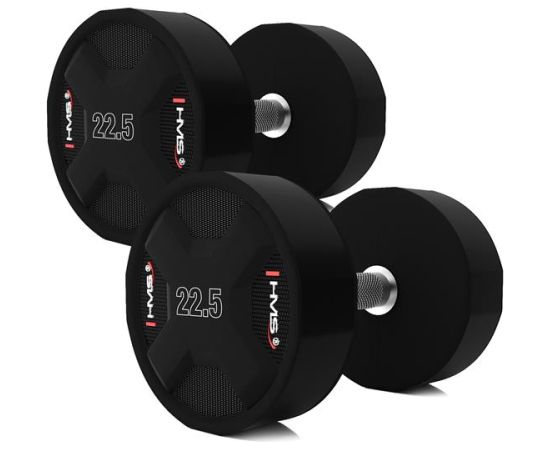 Hanteļu komplekts HPC SET POLYURETHANE DUMBBELLS 2 x 2.5 - 50 KG CPU  - 1050 KG HMS