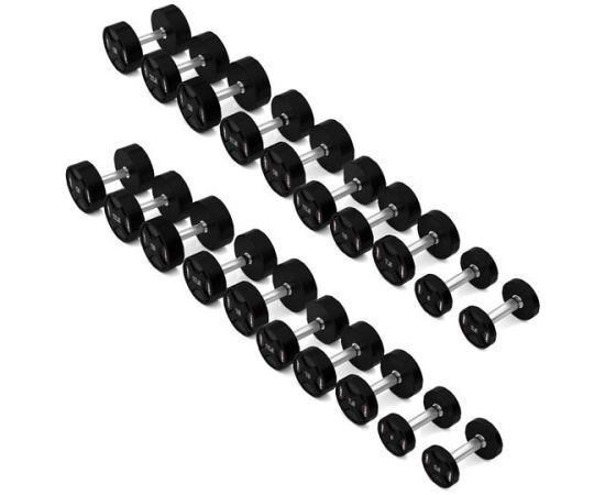 Hanteļu komplekts  HPC SET POLYURETHANE DUMBBELLS 2 x 2.5 - 25 KG CPU - 275 KG  HMS