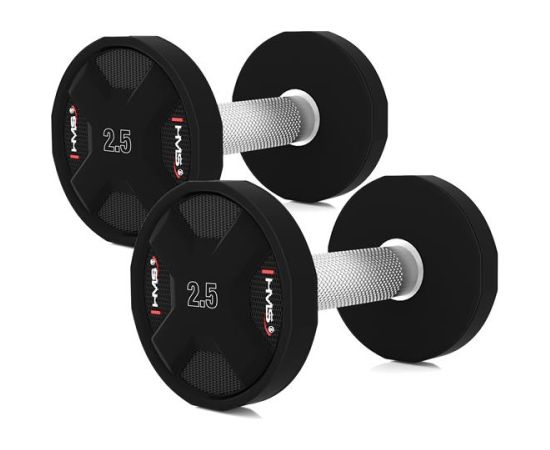 Hanteļu komplekts  HPC SET POLYURETHANE DUMBBELLS 2 x 2.5 - 25 KG CPU - 275 KG  HMS