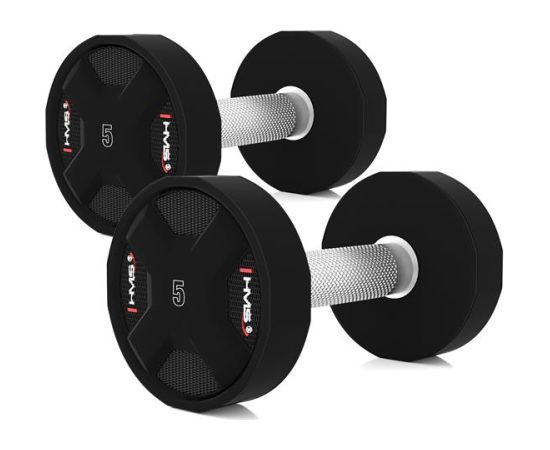 Hanteļu komplekts  HPC SET POLYURETHANE DUMBBELLS 2 x 2.5 - 25 KG CPU - 275 KG  HMS