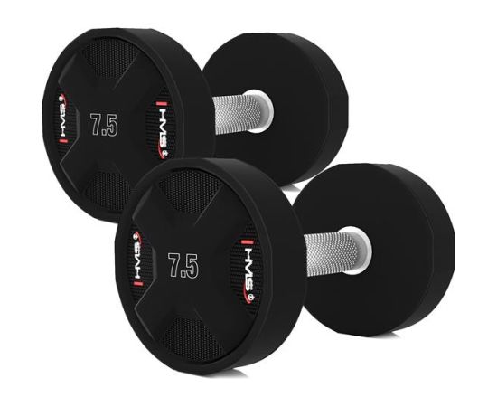 Hanteļu komplekts  HPC SET POLYURETHANE DUMBBELLS 2 x 2.5 - 25 KG CPU - 275 KG  HMS