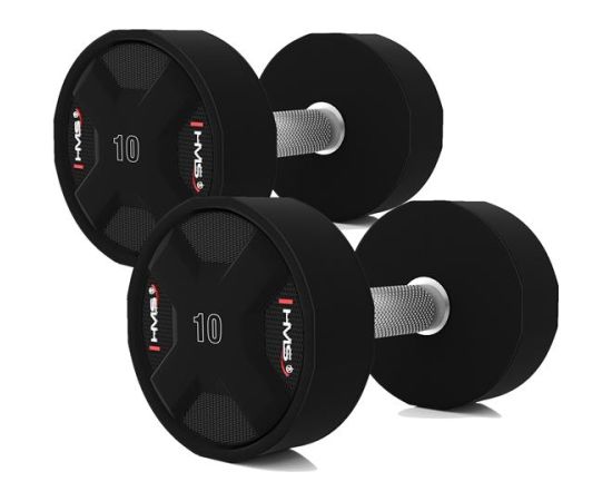 Hanteļu komplekts  HPC SET POLYURETHANE DUMBBELLS 2 x 2.5 - 25 KG CPU - 275 KG  HMS