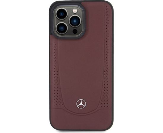 Mercedes-benz Mercedes Leather Urban Back Case Aizsargapvalks Priekš Apple iPhone 15 Pro Max