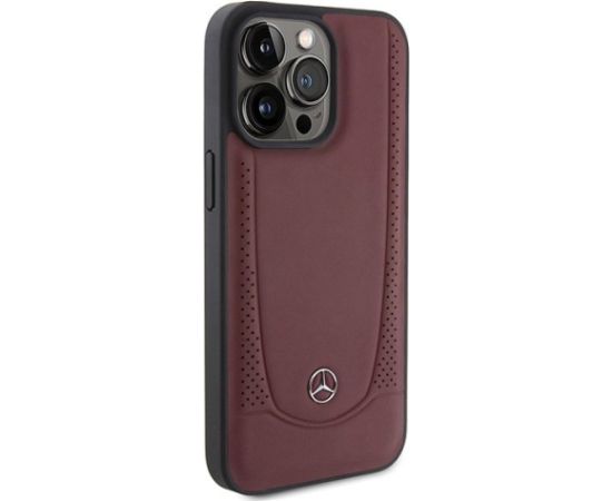 Mercedes-benz Mercedes Leather Urban Back Case Aizsargapvalks Priekš Apple iPhone 15 Pro Max