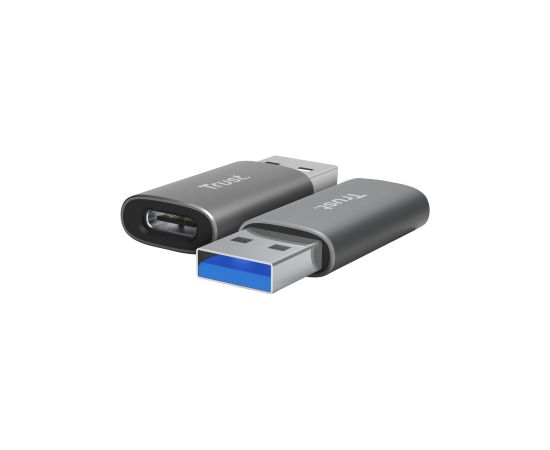 Adapteris Trust Calyx USB-C to USB-A 2 pack Black