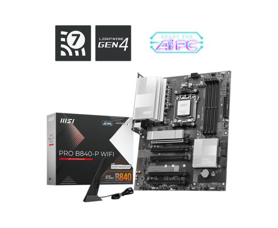 MSI PRO B840-P WIFI motherboard AMD B840 Socket AM5 ATX