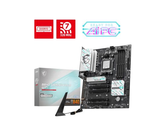 MSI B840 GAMING PLUS WIFI motherboard AMD B840 Socket AM5 ATX