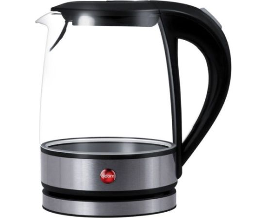 ELDOM C410 LITEA electric kettle 1.2 L 1500 W Black, Transparent