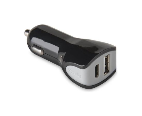 Celly - CCTYPECUSB - 17W USB-A/USB-C Car Charger