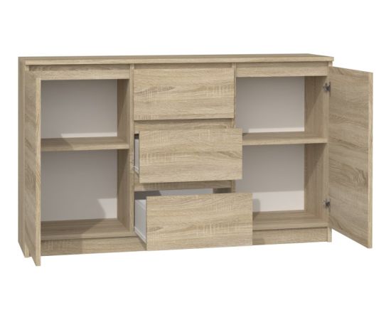 Top E Shop Topeshop KOMODA 2D3S DĄB SONOMA chest of drawers